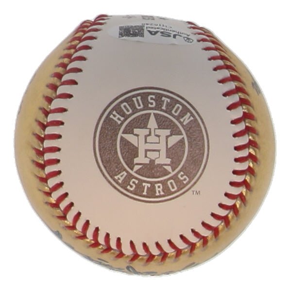Reggie Jackson Signed 2022 World Series Gold Baseball Inscribed Mr October JSA