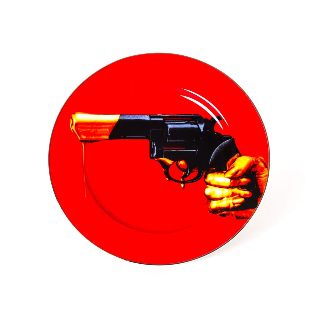 Seletti wears TOILETPAPER Revolver porcelain plate 27cm