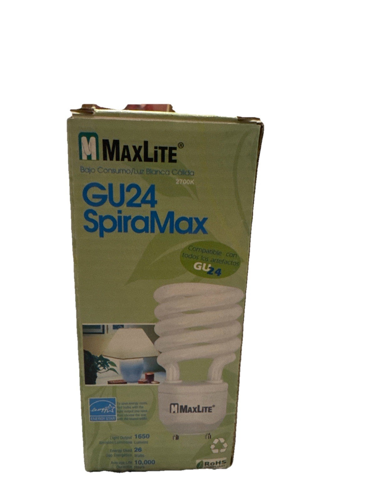 MaxLite SpiraMax GU24 26W CFL Bulb MLS26GUWW 100W Replacement Warm White