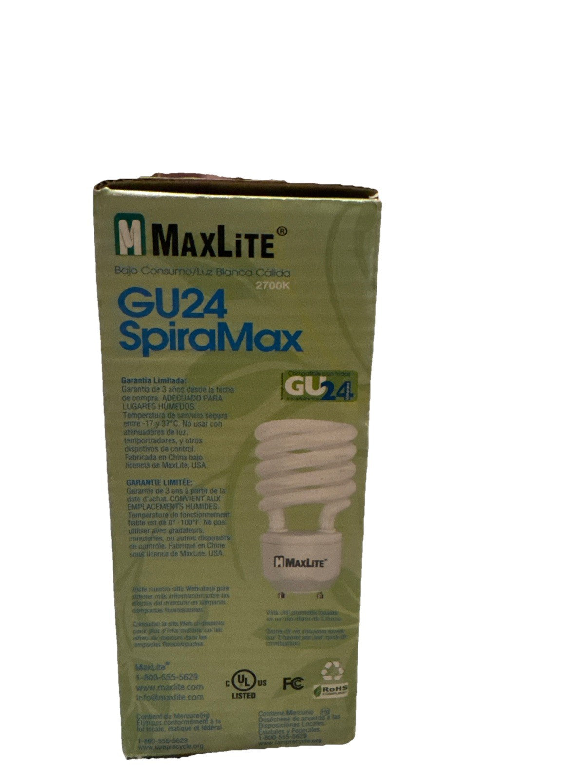 MaxLite SpiraMax GU24 26W CFL Bulb MLS26GUWW 100W Replacement Warm White
