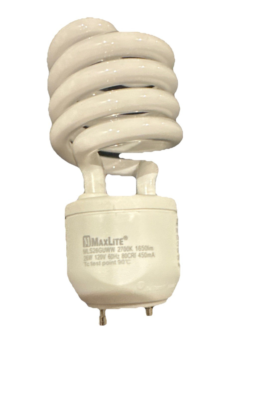 MaxLite SpiraMax GU24 26W CFL Bulb MLS26GUWW 100W Replacement Warm White