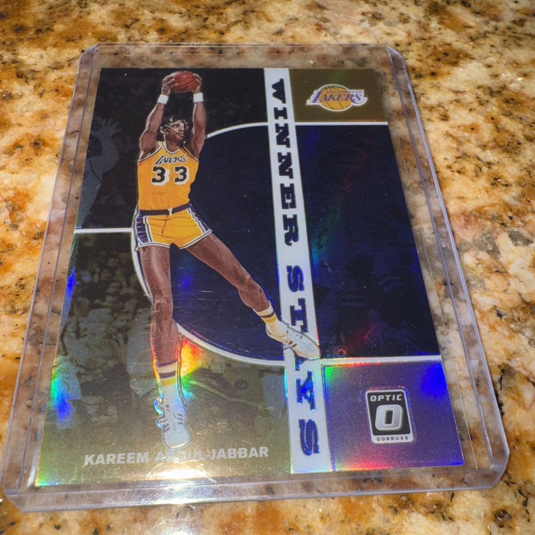 2019-20 Panini Donruss Optic Winner Stays #3 Kareem Abdul-Jabbar Prizm Lakers