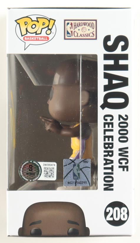 Shaquille O'Neal Signed Lakers Funko Pop 208 Beckett