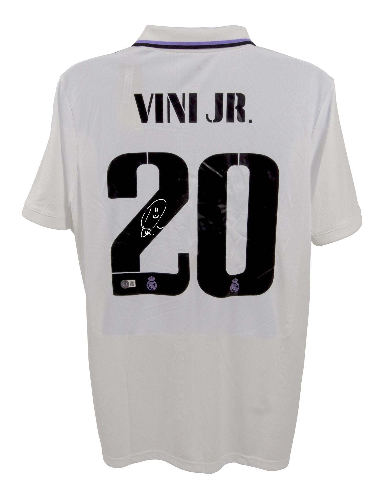 Vinicius Jr Real Madrid Autographed Jersey Beckett Hologram Size L