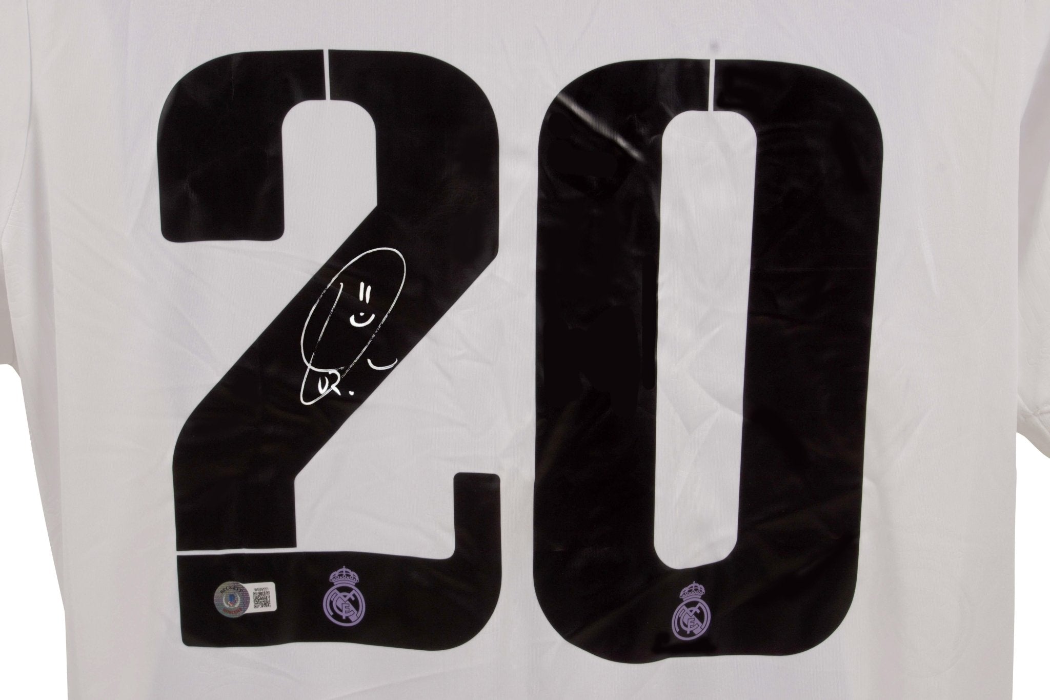 Vinicius Jr Real Madrid Autographed Jersey Beckett Hologram Size L